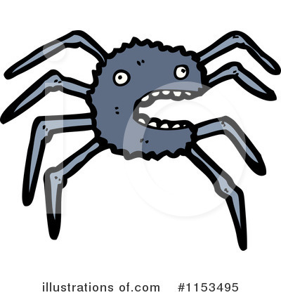 Royalty-Free (RF) Spider Clipart Illustration by lineartestpilot - Stock Sample #1153495
