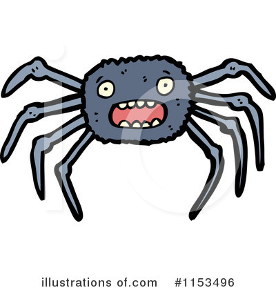 Royalty-Free (RF) Spider Clipart Illustration by lineartestpilot - Stock Sample #1153496
