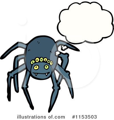 Royalty-Free (RF) Spider Clipart Illustration by lineartestpilot - Stock Sample #1153503