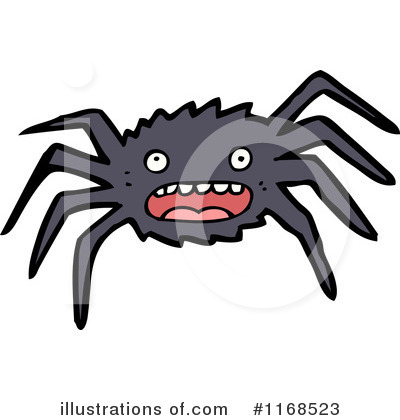 Royalty-Free (RF) Spider Clipart Illustration by lineartestpilot - Stock Sample #1168523