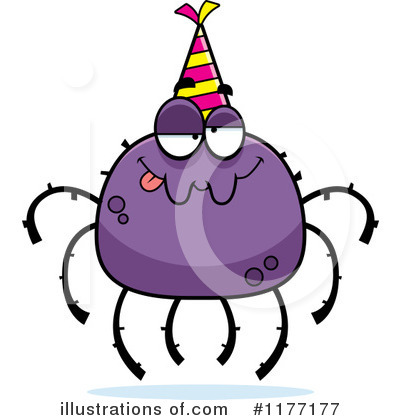 Royalty-Free (RF) Spider Clipart Illustration by Cory Thoman - Stock Sample #1177177