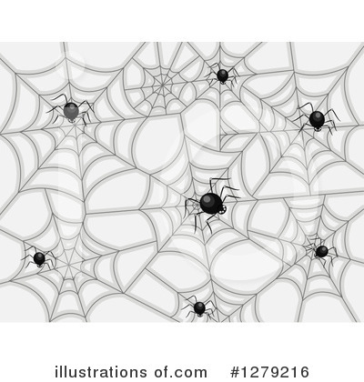 Royalty-Free (RF) Spider Clipart Illustration by BNP Design Studio - Stock Sample #1279216