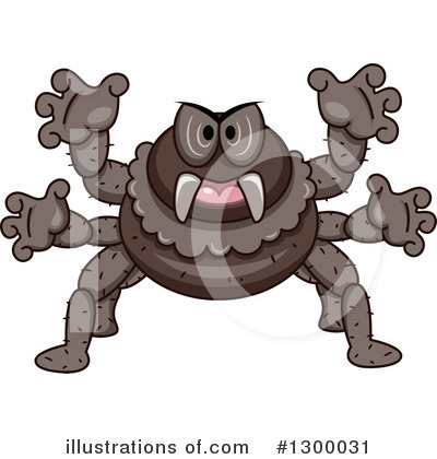 Royalty-Free (RF) Spider Clipart Illustration by BNP Design Studio - Stock Sample #1300031