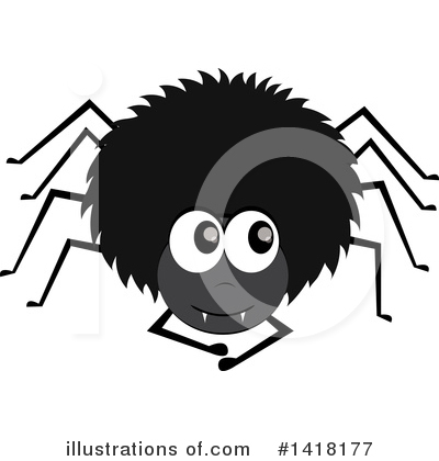 Royalty-Free (RF) Spider Clipart Illustration by Pams Clipart - Stock Sample #1418177