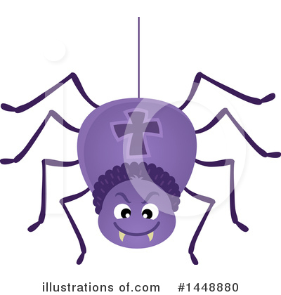 Royalty-Free (RF) Spider Clipart Illustration by visekart - Stock Sample #1448880