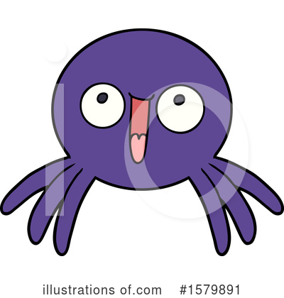 Royalty-Free (RF) Spider Clipart Illustration by lineartestpilot - Stock Sample #1579891