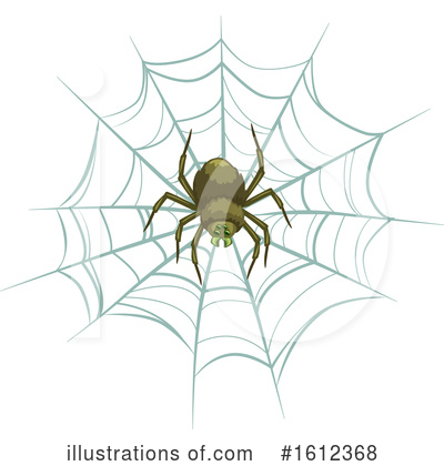 Royalty-Free (RF) Spider Clipart Illustration by Vector Tradition SM - Stock Sample #1612368