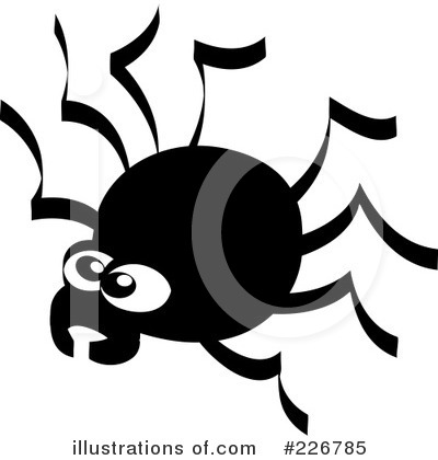 Royalty-Free (RF) Spider Clipart Illustration by Zooco - Stock Sample #226785