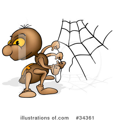 Royalty-Free (RF) Spider Clipart Illustration by dero - Stock Sample #34361