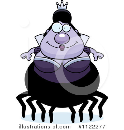 Royalty-Free (RF) Spider Queen Clipart Illustration by Cory Thoman - Stock Sample #1122277