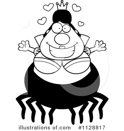 Royalty-Free (RF) Spider Queen Clipart Illustration by Cory Thoman - Stock Sample #1128817