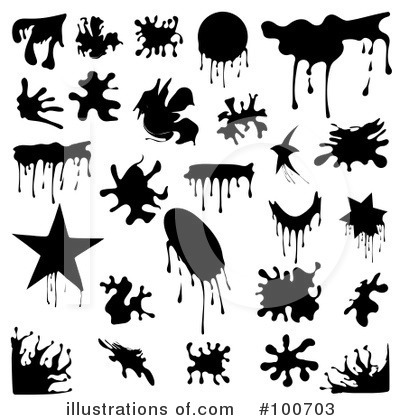 Royalty-Free (RF) Splatters Clipart Illustration by MilsiArt - Stock Sample #100703