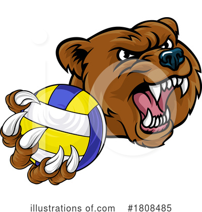 Volleyball Clipart #1808485 by AtStockIllustration