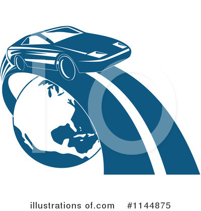 Royalty-Free (RF) Sports Car Clipart Illustration by patrimonio - Stock Sample #1144875
