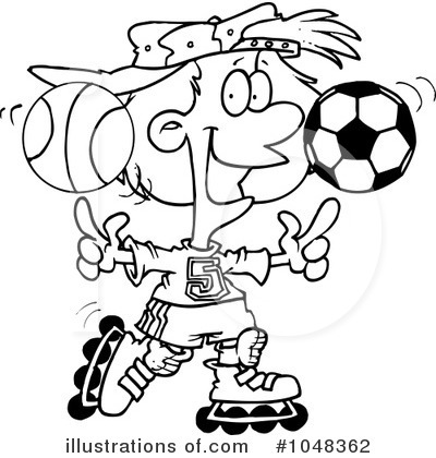 Royalty-Free (RF) Sports Clipart Illustration by toonaday - Stock Sample #1048362