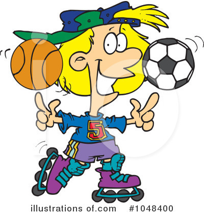 Basketball Clipart #1048400 by toonaday