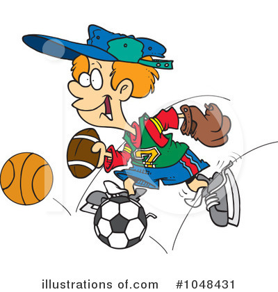 Royalty-Free (RF) Sports Clipart Illustration by toonaday - Stock Sample #1048431