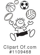 Sports Clipart #1109468 by Johnny Sajem