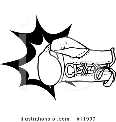 Boxing Glove Clipart #11909 by AtStockIllustration