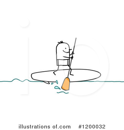 Paddle Boarding Clipart #1200032 by NL shop