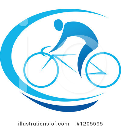 Cyclist Clipart #1205595 by Vector Tradition SM