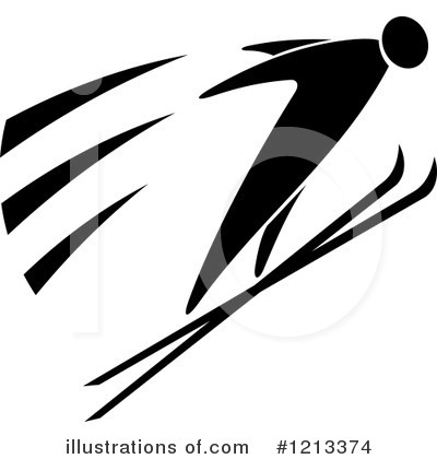 Skiing Clipart #1213374 by Vector Tradition SM