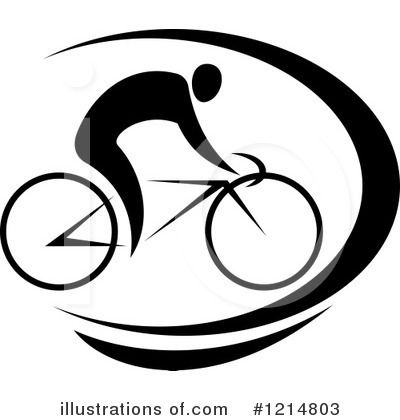 Cyclist Clipart #1214803 by Vector Tradition SM