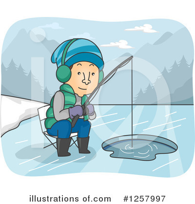 Ice Fishing Clipart #1257997 by BNP Design Studio