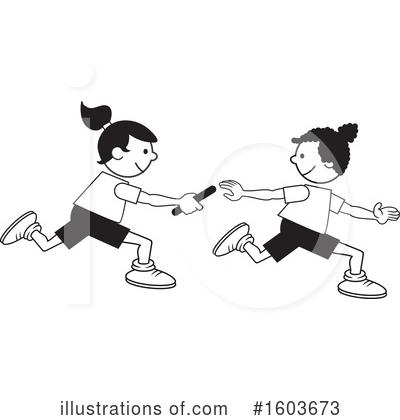 Relay Race Clipart #1603673 by Johnny Sajem