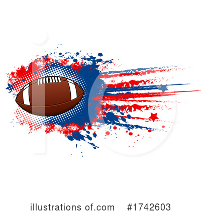 American Football Clipart #1742603 by Vector Tradition SM