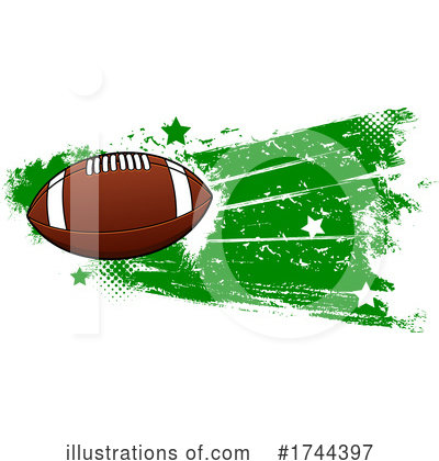Footballs Clipart #1744397 by Vector Tradition SM