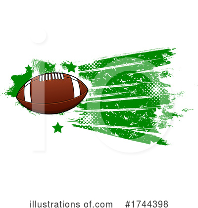 American Football Clipart #1744398 by Vector Tradition SM