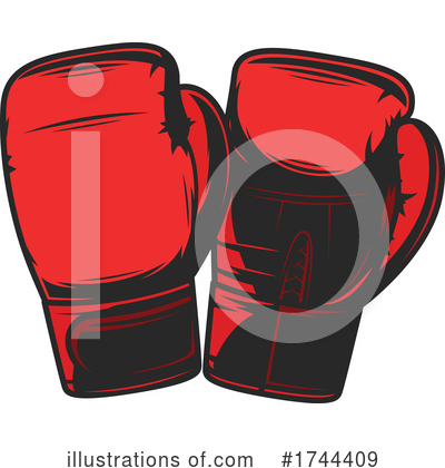 Boxing Gloves Clipart #1744409 by Vector Tradition SM