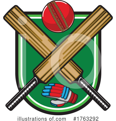 Cricket Bat Clipart #1763292 by Vector Tradition SM