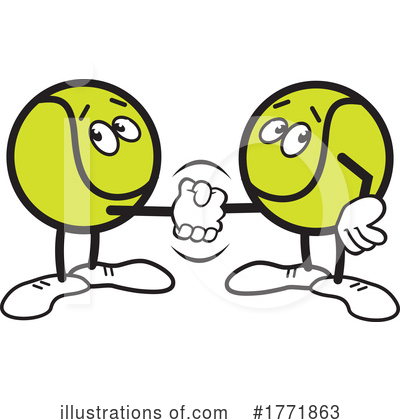 Tennis Clipart #1771863 by Johnny Sajem