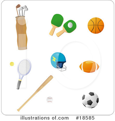 Royalty-Free (RF) Sports Clipart Illustration by Rasmussen Images - Stock Sample #18585