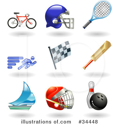 Royalty-Free (RF) Sports Clipart Illustration by AtStockIllustration - Stock Sample #34448