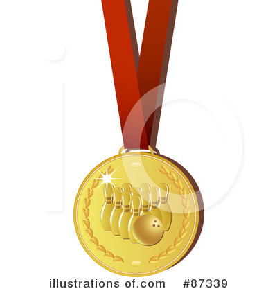 Royalty-Free (RF) Sports Medal Clipart Illustration by elaineitalia - Stock Sample #87339
