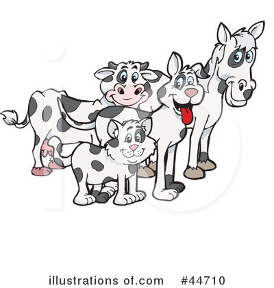 Cows Clipart #44710 by Dennis Holmes Designs
