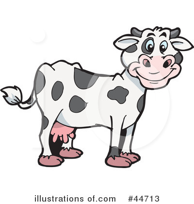Cows Clipart #44713 by Dennis Holmes Designs