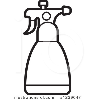 Royalty-Free (RF) Spray Bottle Clipart Illustration by Lal Perera - Stock Sample #1239047