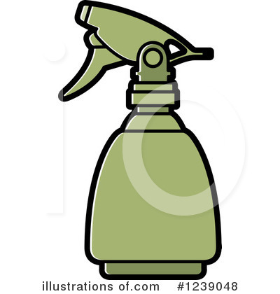 Royalty-Free (RF) Spray Bottle Clipart Illustration by Lal Perera - Stock Sample #1239048