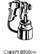 Spray Gun Clipart #1719005 by patrimonio