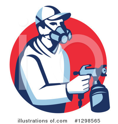 Royalty-Free (RF) Spray Painter Clipart Illustration by patrimonio - Stock Sample #1298565