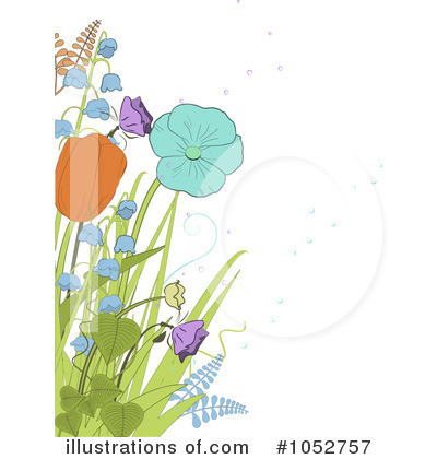 Floral Background Clipart #1052757 by elaineitalia
