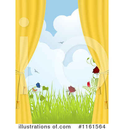Curtains Clipart #1161564 by elaineitalia