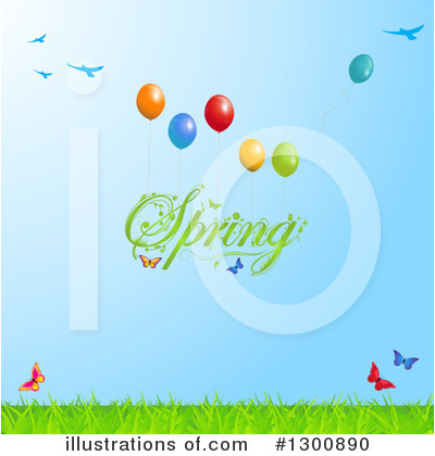 Royalty-Free (RF) Spring Time Clipart Illustration by elaineitalia - Stock Sample #1300890