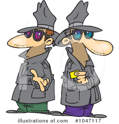 Royalty-Free (RF) Spy Clipart Illustration by toonaday - Stock Sample #1047117