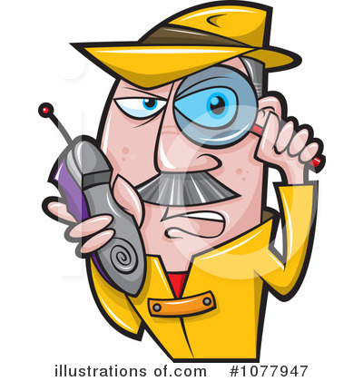 Royalty-Free (RF) Spy Clipart Illustration by jtoons - Stock Sample #1077947