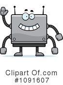 Square Robot Clipart #1091607 by Cory Thoman